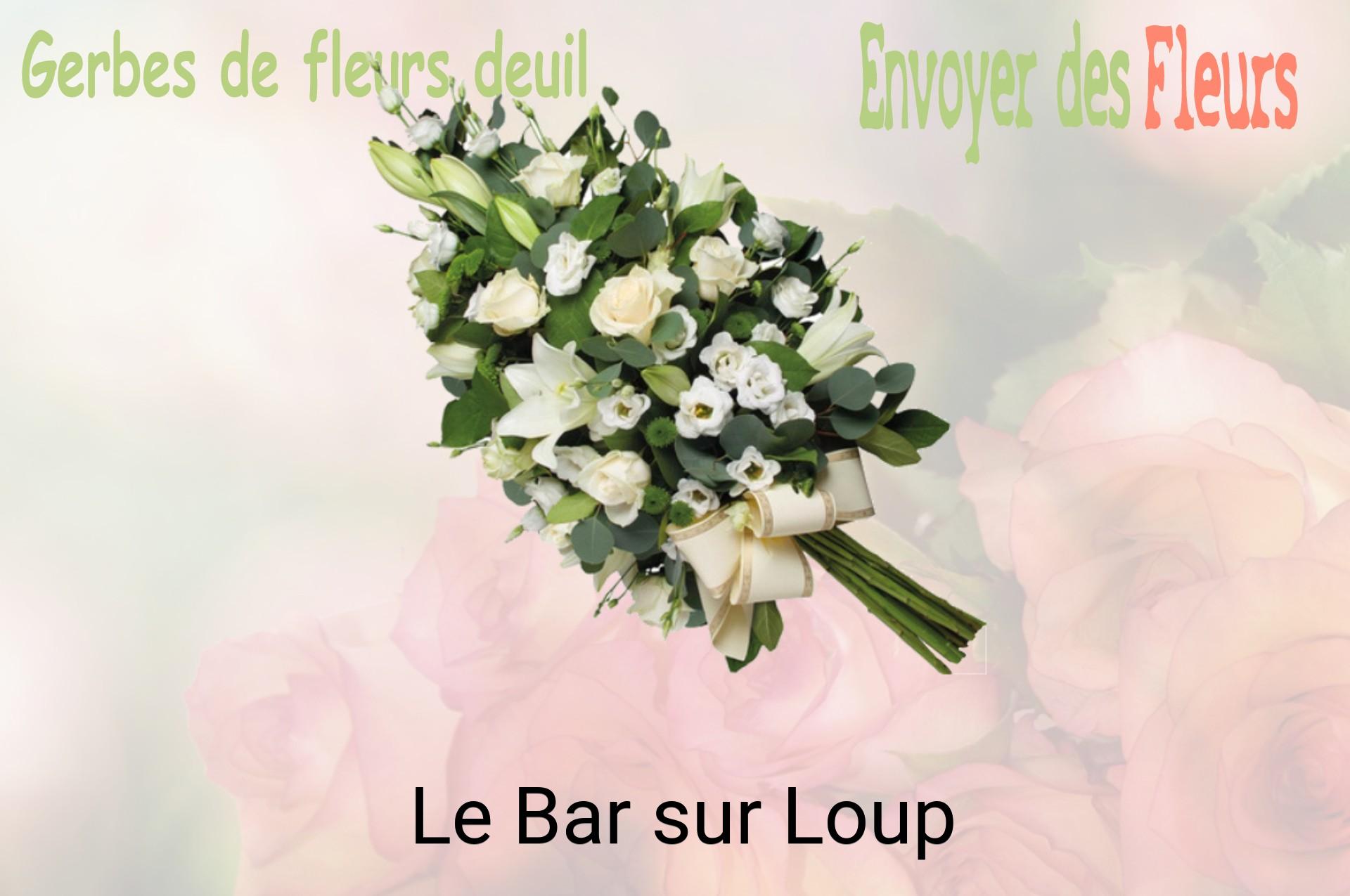 Gerbe de fleurs de deuil livrée à Le Bar-sur-Loup